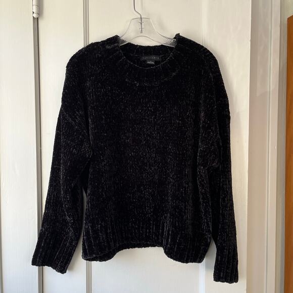 Sanctuary Black Soft Knit Sweater - Picture 1 of 7